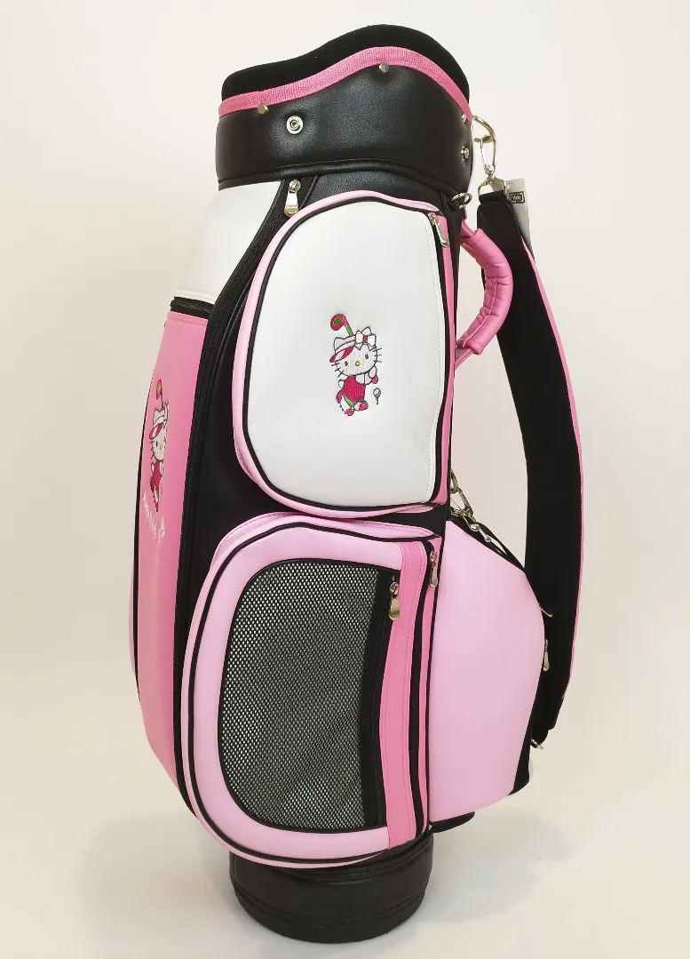 Sonstige Golftasche Hello Kitty Rosa‑Schwarz‑Weiß | Einmaliges Unikat – Bild 3