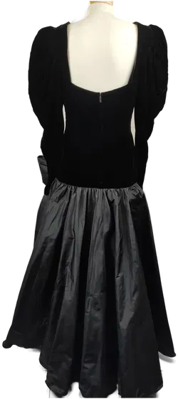 Fürnkranz Abendkleid lang  Vintage schwarz- 40/L - Bild 2