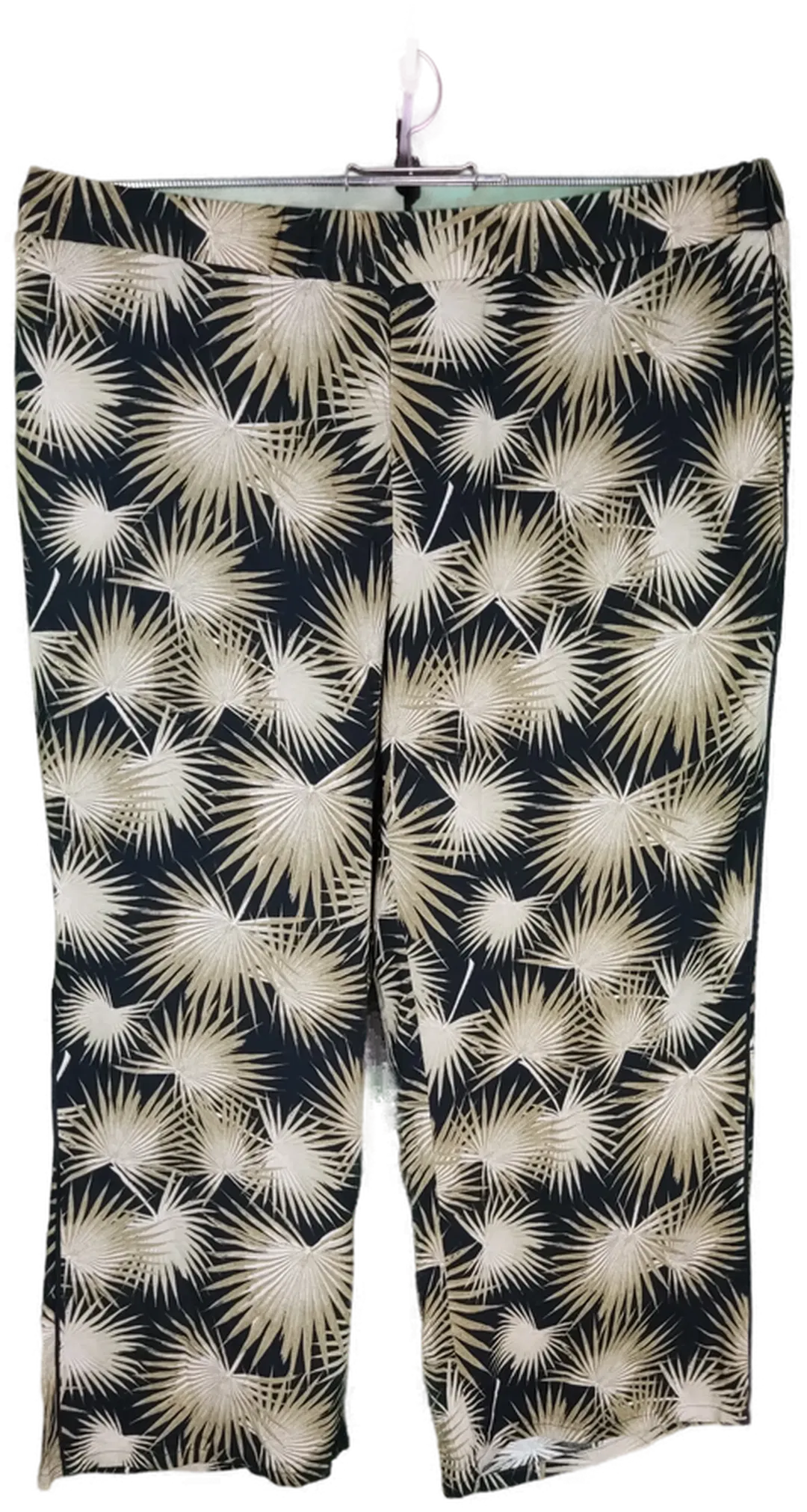 Laura Torelli Damen 7/8 Hose schwarz gemustert - L/40 - Bild 1