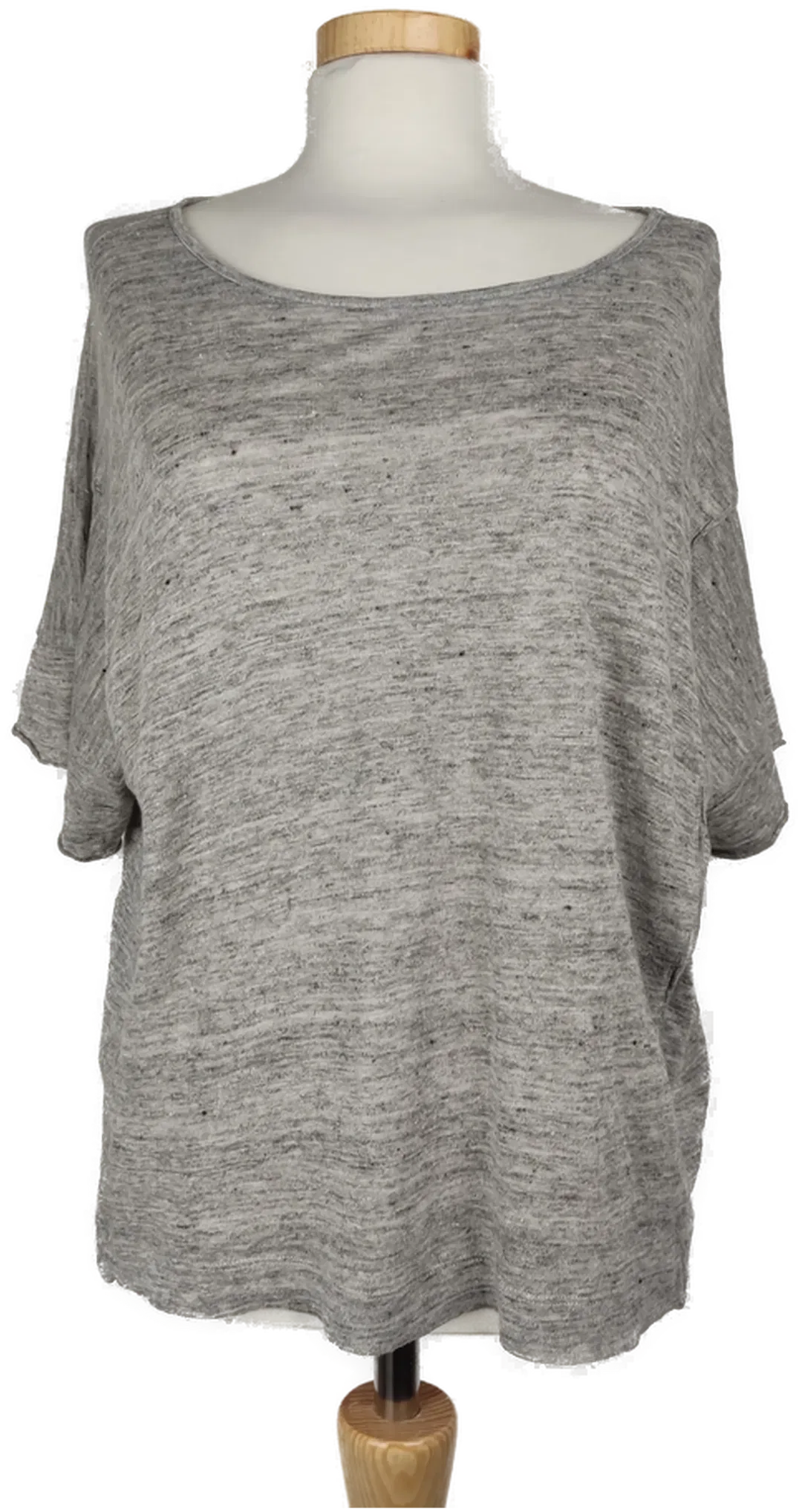 Mango Damen T-Shirt grau meliert - S/36 - Bild 1