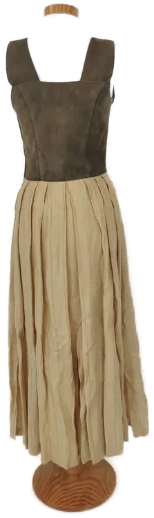 Damen Trachtenkleid, olivgrün-beige - Gr. S/36 - Bild 3