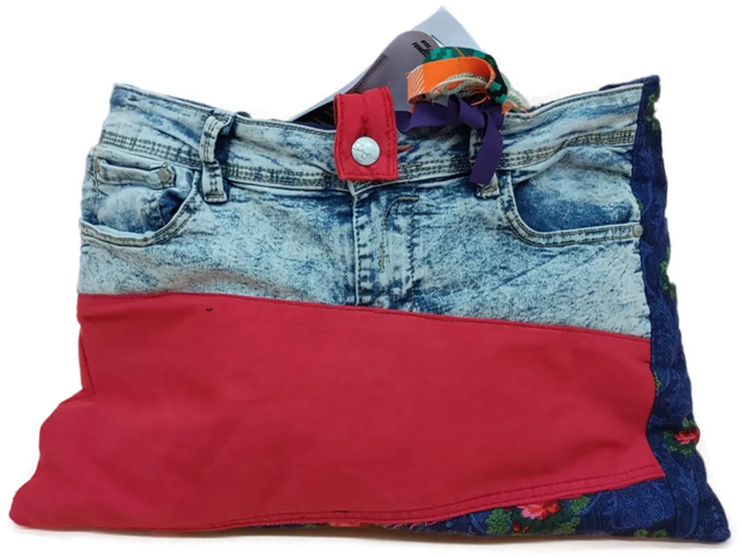 Jeans-Upcycling Laptoptasche - Bild 1