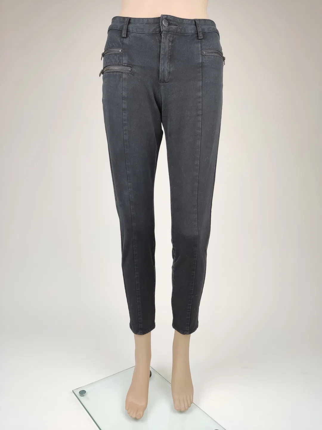 MANGO Damen Hose, schwarz - Gr. 36 - Bild 4