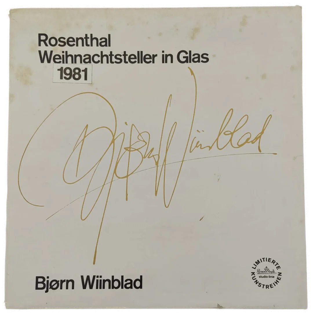 Rosenthal Weihnachtsteller Wandteller 1981 – Bild 2