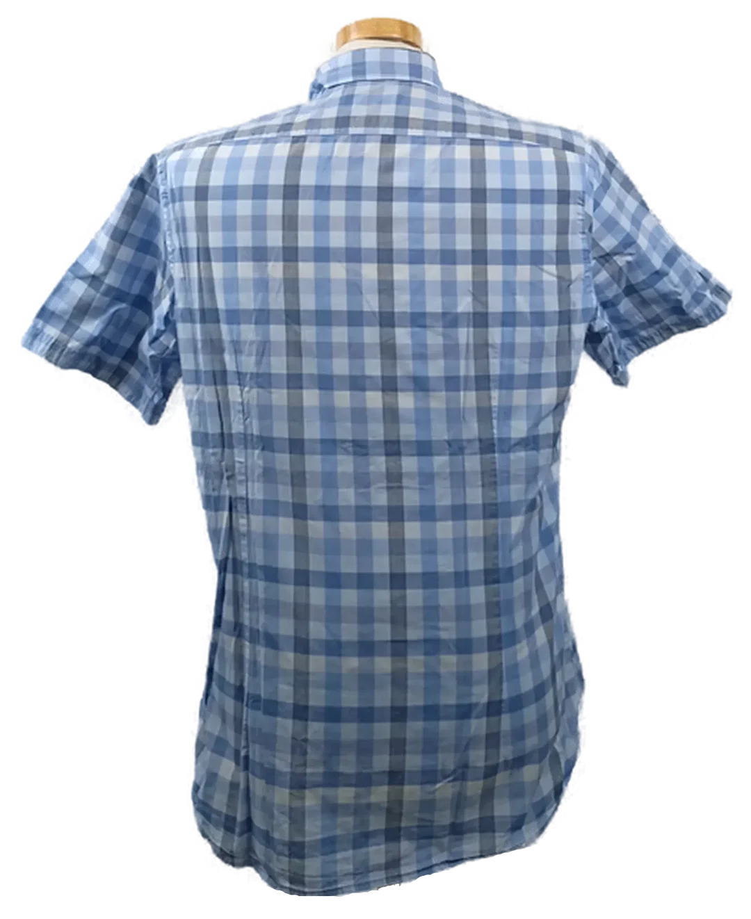 Hugo Boss Herren Hemd blau/grau kariert Gr. M – Bild 2