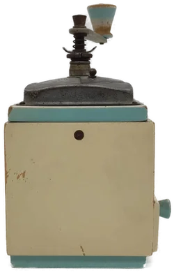 Leinbrock Ideal Vintage Kaffeemühle in Beige/Hellblau - Bild 4