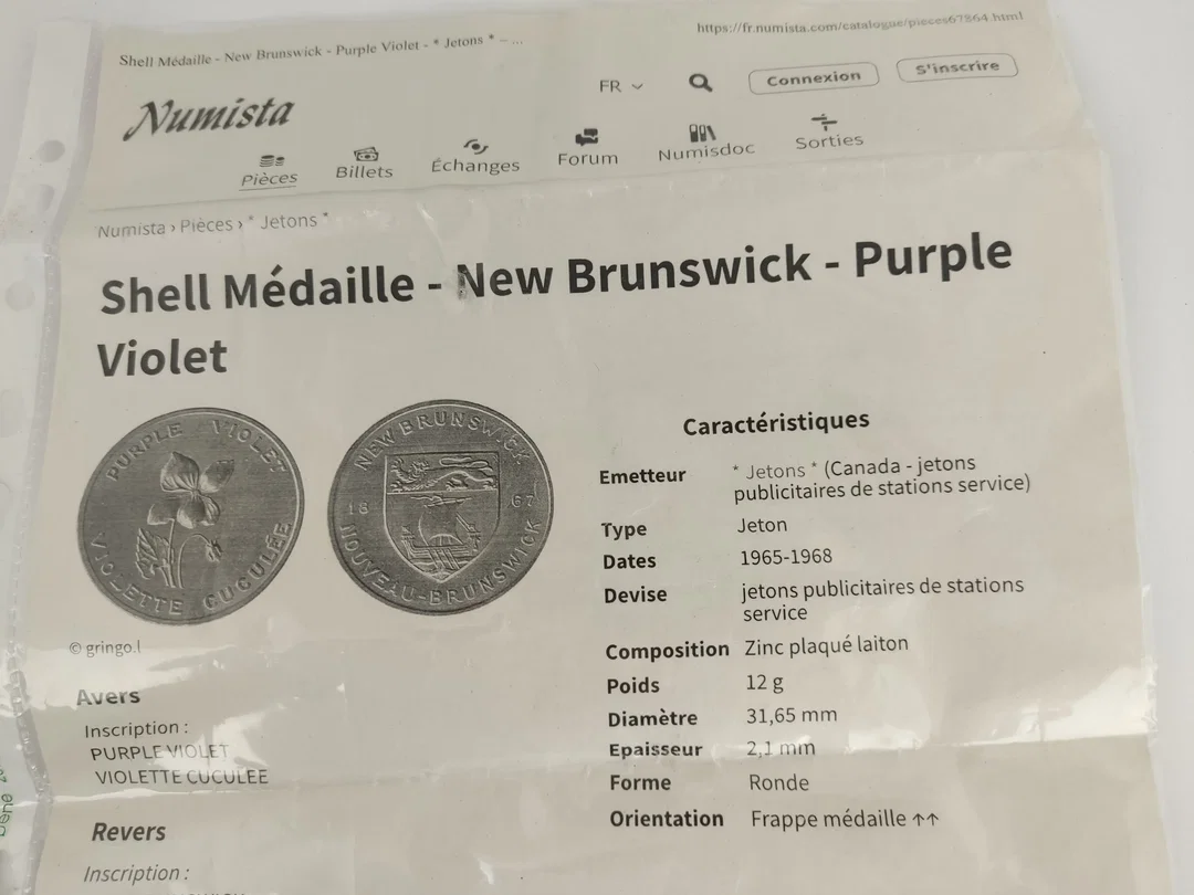 Werbemedaillen Shell aus Kanada - 13 Stück – Bild 2