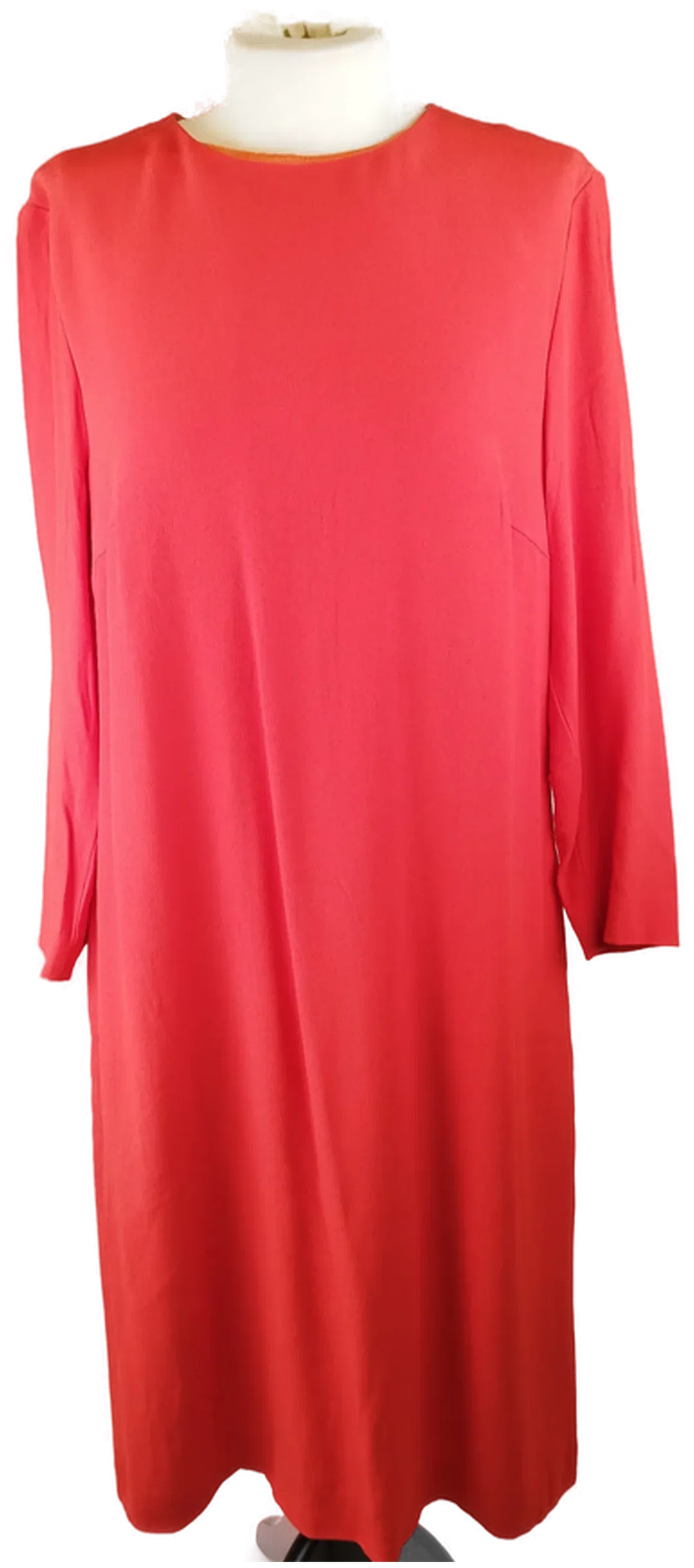 Rotes Escada Midkleid - Gr. 42 / 43% Viskose / 57% Acetat – Bild 1