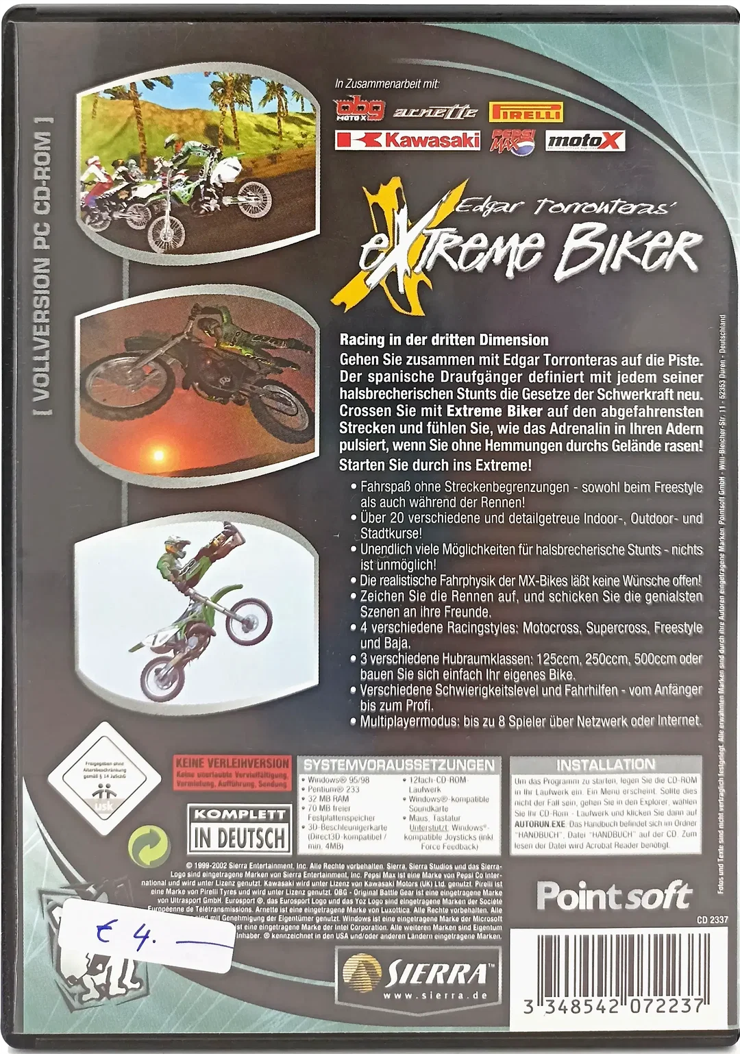 PC CD-ROM "Edgar Torronteras – Extreme Biker" – Bild 2