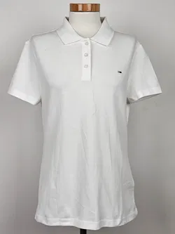TOMMY JEANS Damen Poloshirt, weiß - Gr. L  - Bild 1