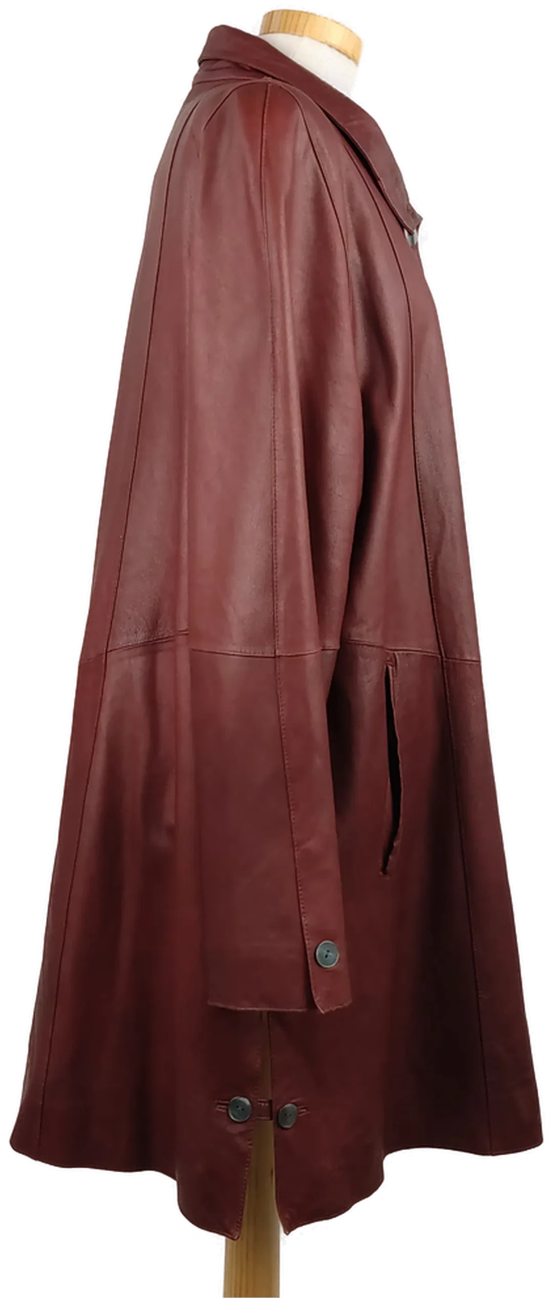Damen Ledermantel braun - M/38 – Bild 2