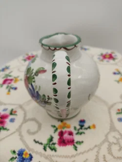 Ulmer Keramik Krug mit Blumenmotiv | Vintage-Charme – Vorschau 4