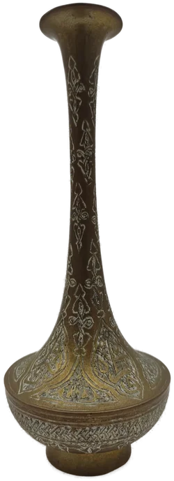 Islamische Arabische Messingvase | Handgravierter Orientalische Charme – Vorschau 4