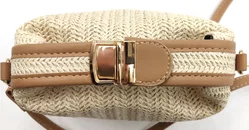 Strohumhängetasche Damen beige  - Bild 7