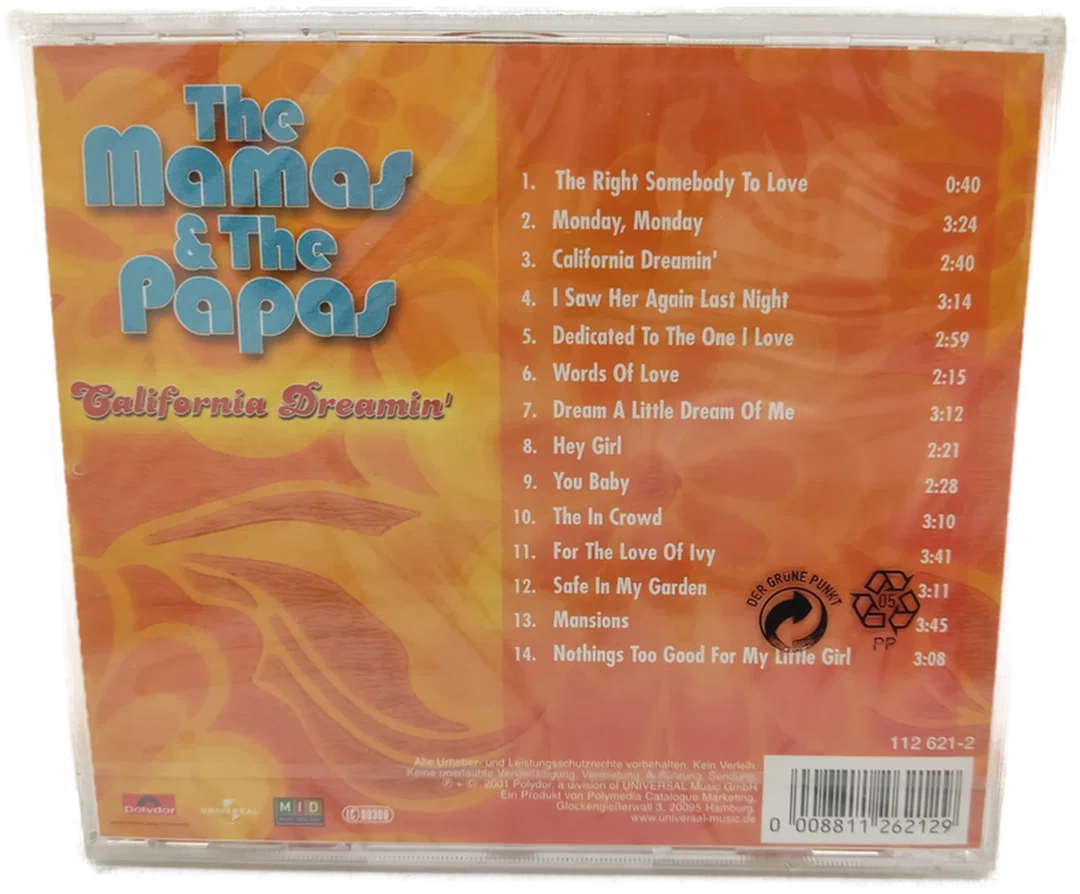 CD The Mamas & The Papas California Dreamin' – Bild 3