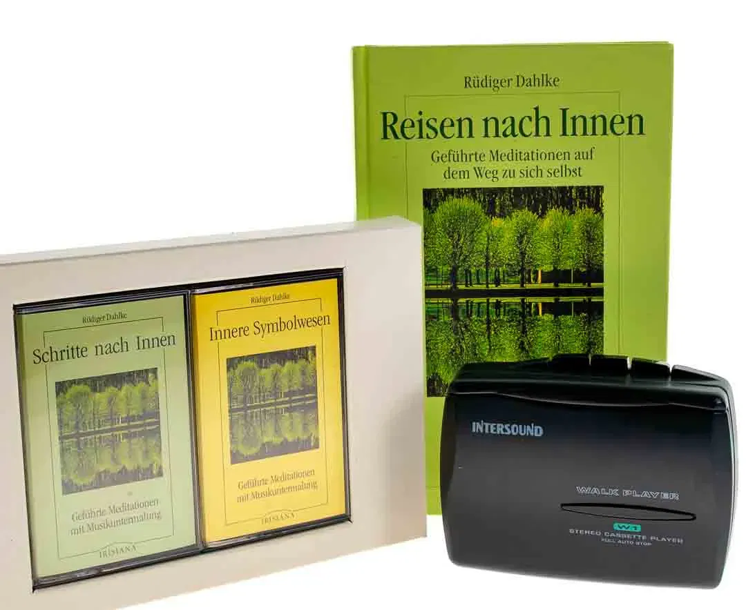 Vintage: Rüdiger Dahlke: Reisen nach Innen – Buch + 2 MC Kassetten - Bild 1
