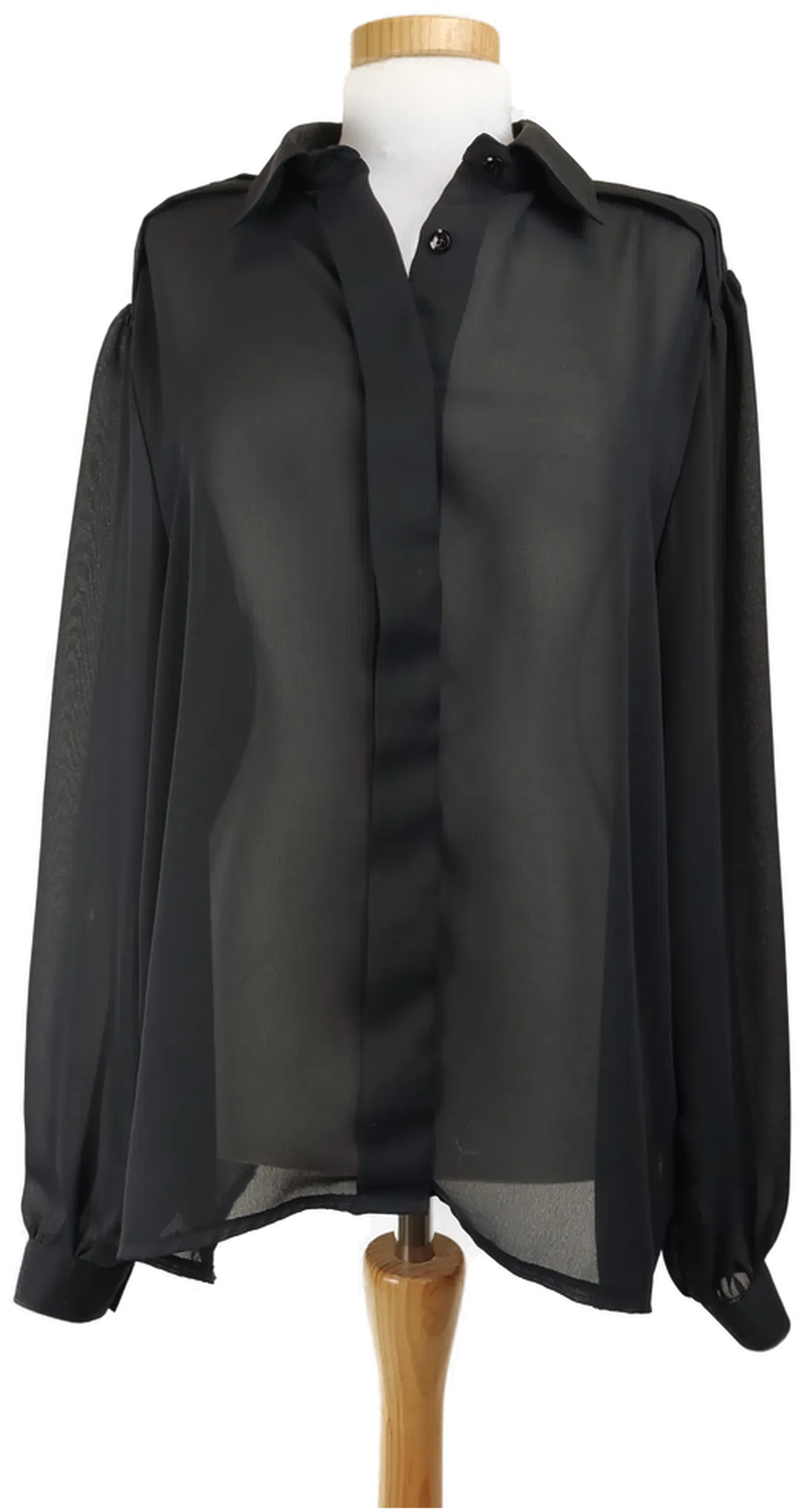 Gisele Rubinstein Vintage Damen-Bluse schwarz - XXL/44 - Bild 4