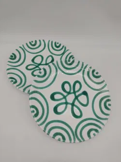 Gmundner Keramik - Desserteller grün geflammt, 2 Stück - Bild 7