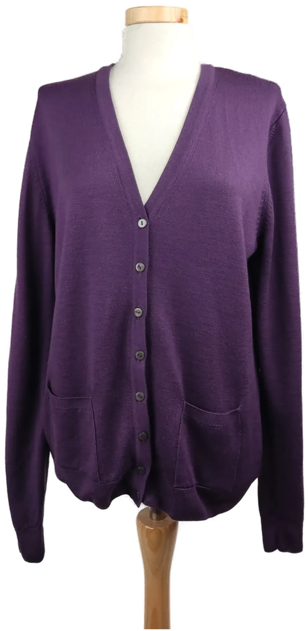 Woolmark Damen-Weste langarm violett - L/40 - Bild 1
