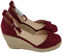 Allegra K Espadrilles Plateau Absatz Keilsandale, Gr 40 - Bild 1