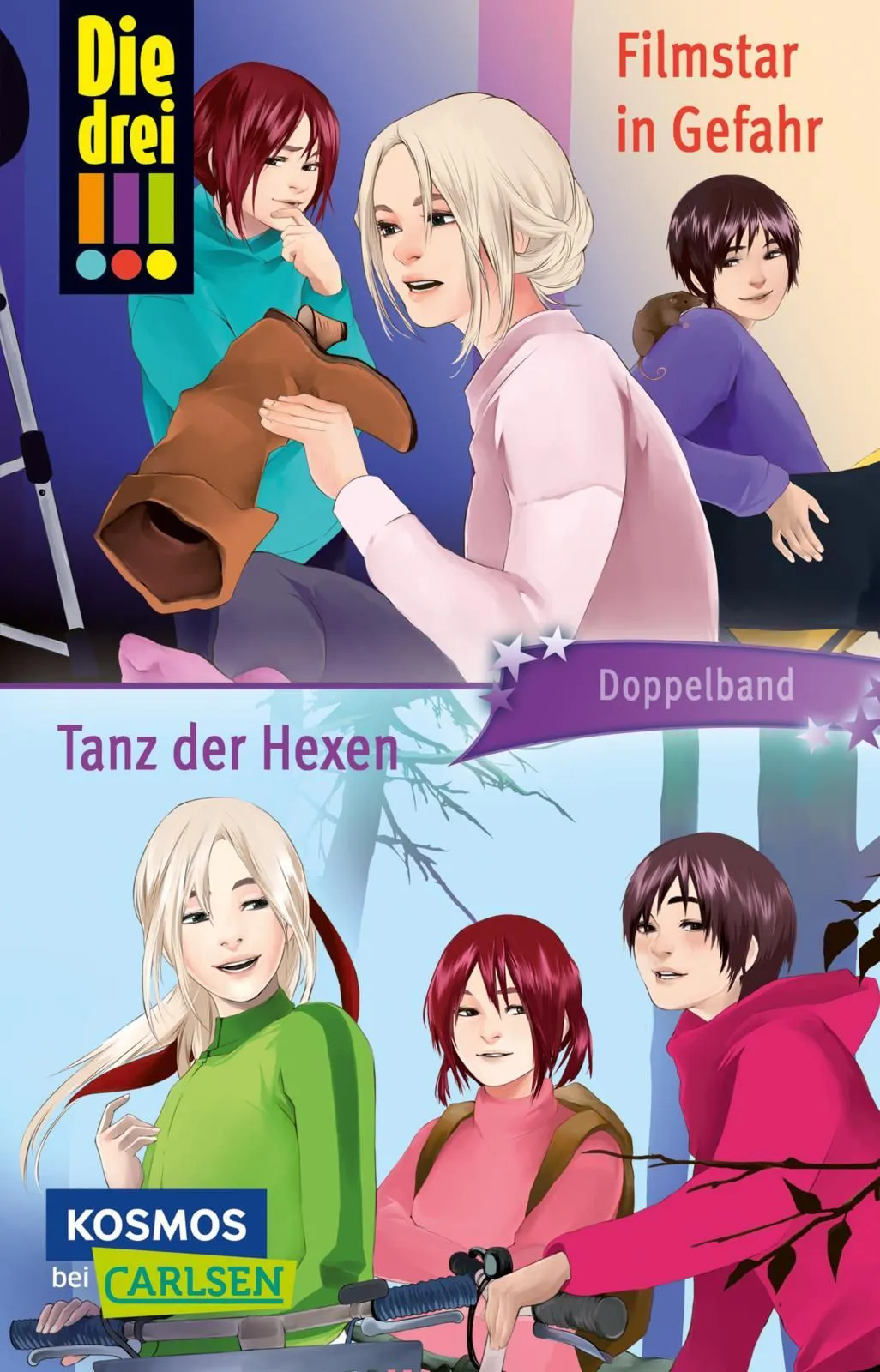 Die drei !!!: Filmstar in Gefahr / Tanz der Hexen (Doppelband) - Henriette Wich, Maja von Vogel – Bild 1