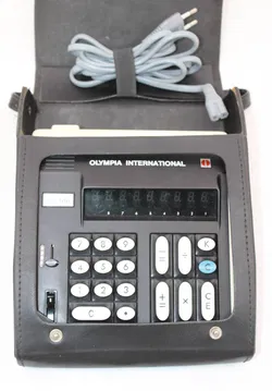 Olympia International CD 100 Vintage Tischrechner – 70er Jahre – mit Originaltasche - Bild 3