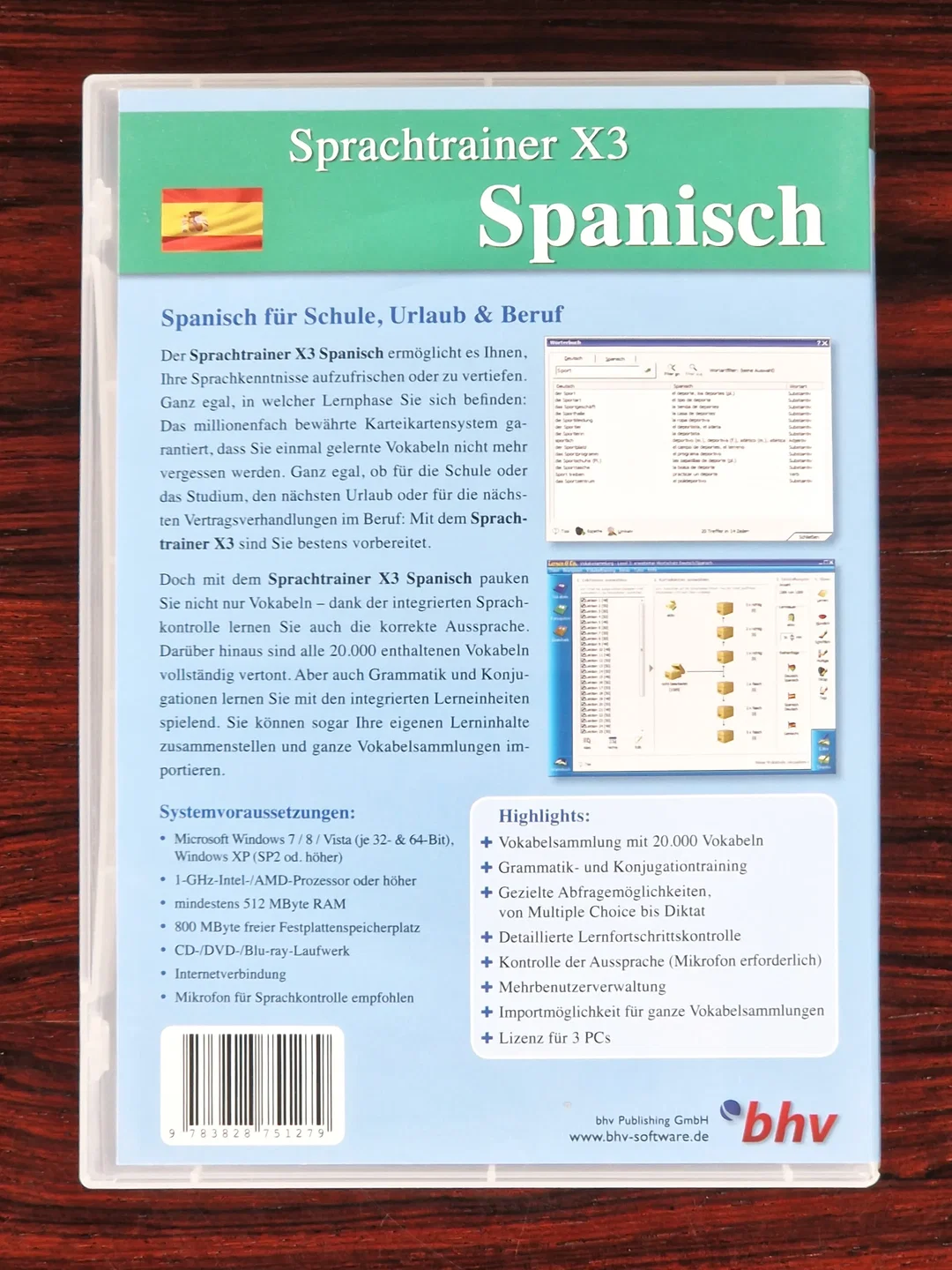 Sprachtrainer X3: Spanisch - Lernsoftware - CD-ROM – Bild 2