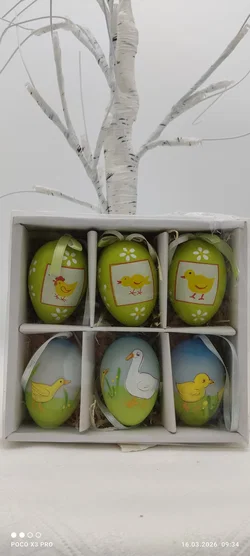 Ostereier-Set Zum Aufhängen Pastellfarben | Ohne Baum - Bild 2