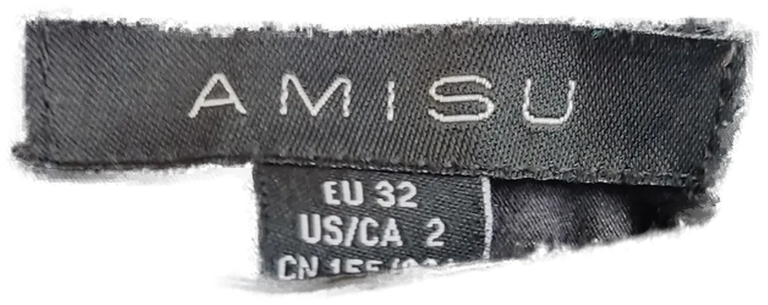 AMISU Damenhose gemustert schwarz - Gr. 32 – Bild 3