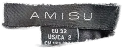 AMISU Damenhose gemustert schwarz - Gr. 32 - Bild 3
