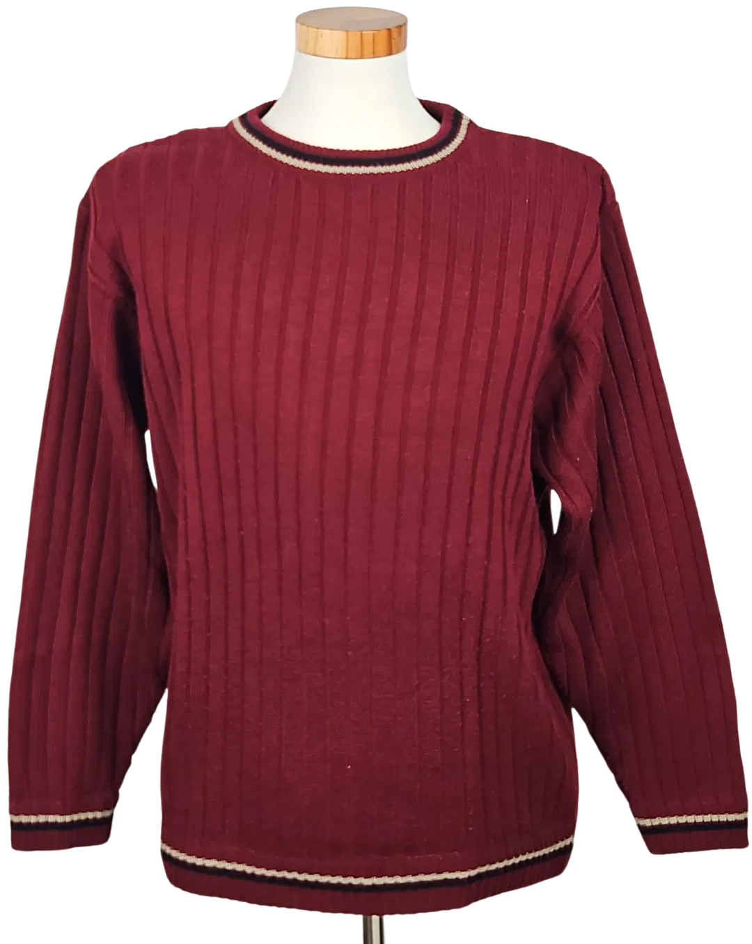BATY Fashion Vintage Pullover, weinrot - Gr. XXL - Bild 1