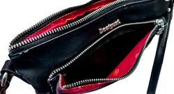 Desigual Umhängetasche Schwarz Rot Muster 24 x 17 cm - Bild 2