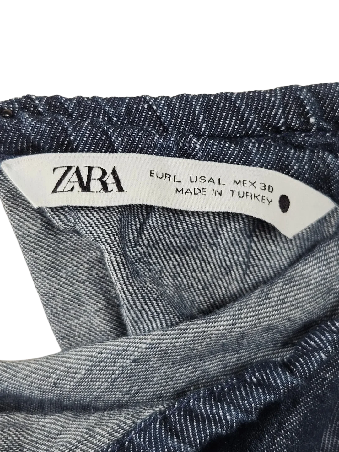 ZARA Damen Maxikleid, jeansblau - Gr. L / 40  – Bild 5