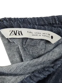 ZARA Damen Maxikleid, jeansblau - Gr. L / 40  - Bild 5