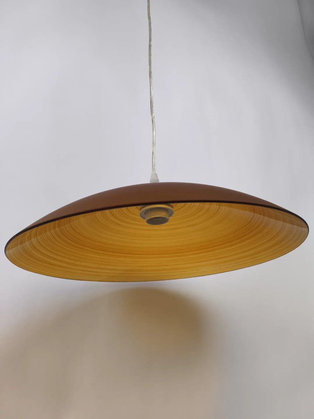 Deckenlampe, oranger Glasschirm, Ø 43cm – Bild 3
