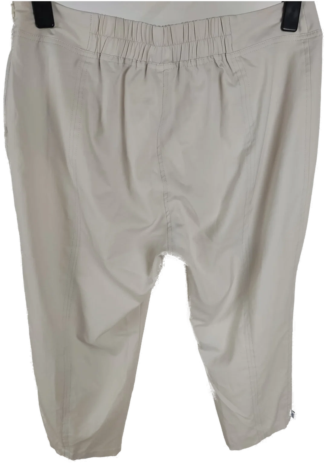 Hose "Joy sportswear", dreiviertellang mit Gummizugbund, Zipp und Tasche, beige mit Stickerei, Größe 46 – Bild 3