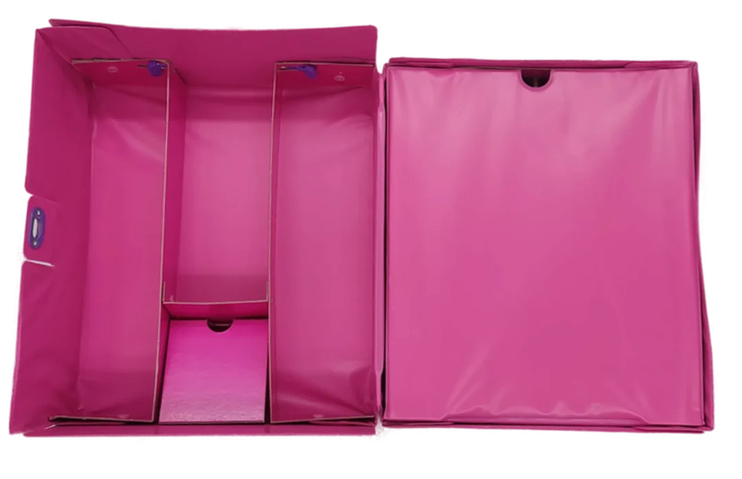 Mattel Vintage 1991 Barbie Puppenkoffer / Fashion Trunk in pink – Bild 7