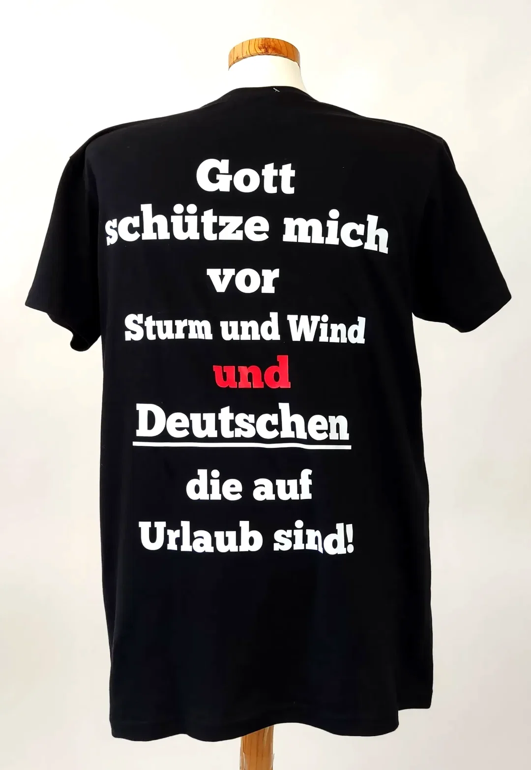 B&C, Lustiges T-Shirts, schwarz, mit Sprüchen bedruckt - Gr. XL/ EUR 52 – Bild 2