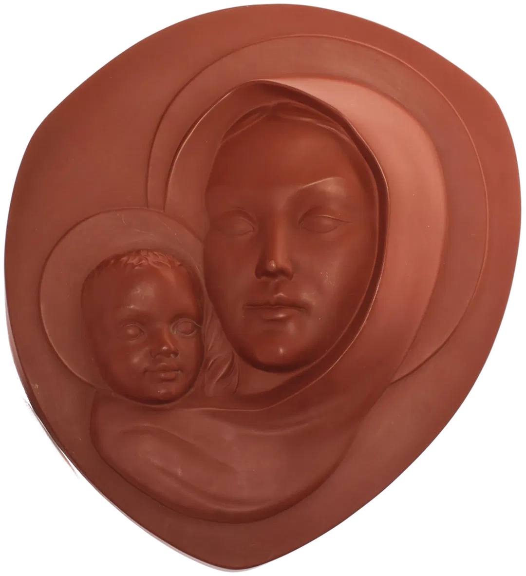 Gmundner Keramik Wandrelief „Madonna mit Kind“ – Austria, Design Fink - Bild 4