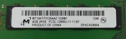 Micron 4GB DDR3 2RX8 PC3L-12800U-11-11-B1 Arbeitsspeicher / RAM  - Bild 2
