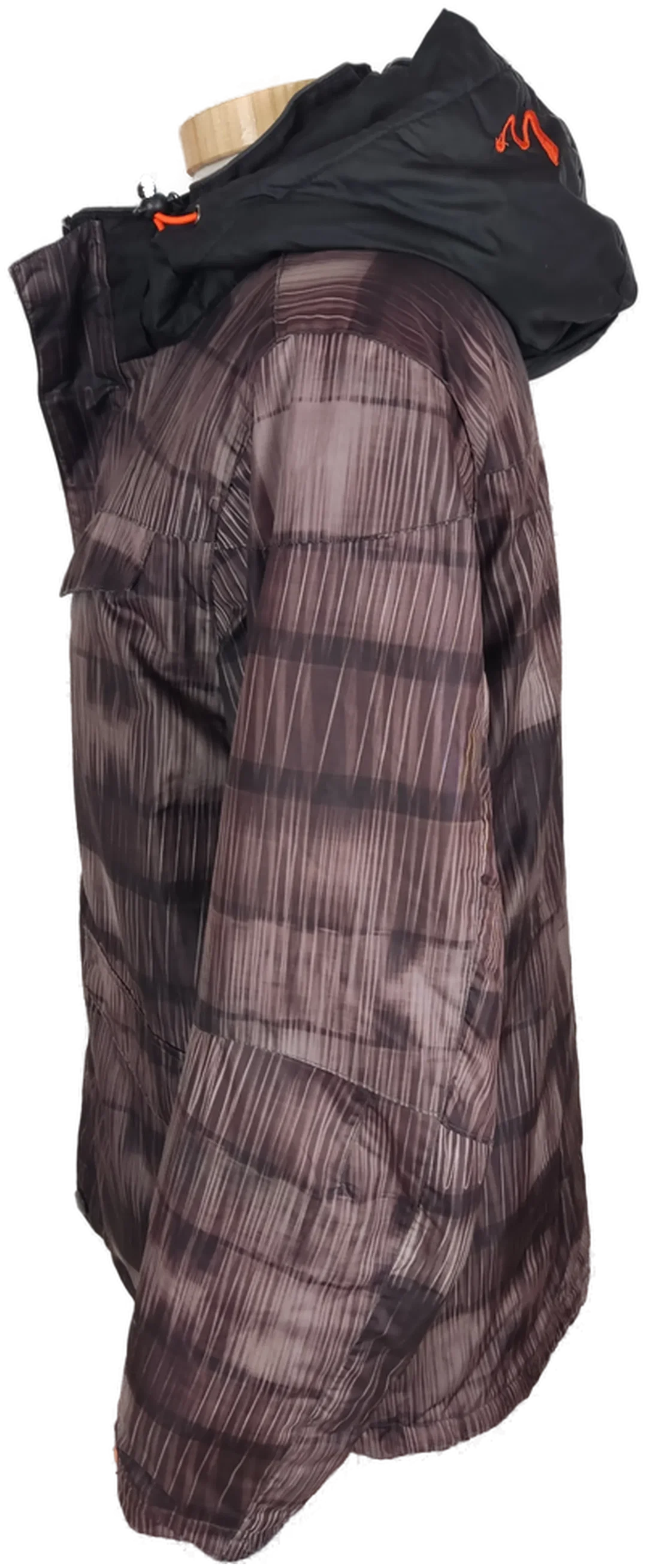 Anorak "Rodeo", mit Kapuze, schwarz/violett mit Taschen und Stickerei, Größe 158/164 – Bild 5
