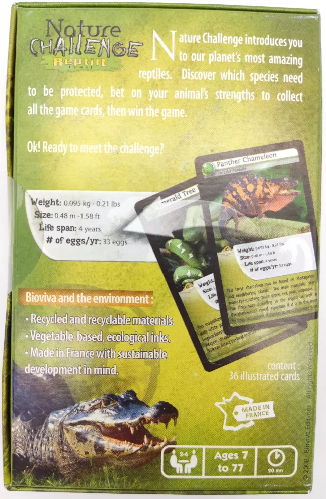 Nature Challenge - Reptile Trail - Kartenspiel - bioviva – Bild 3
