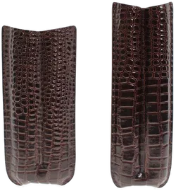 Edles Zigarrenetui für 2 Zigarren, klassisches Design in Krokodilleder-Optik - Bild 2