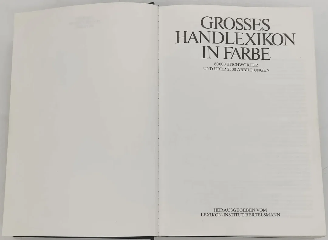 Buch "Grosses Hand Lexikon in Frabe" 60000 Stichwörter und über 2500 Abbildungen – Bild 5