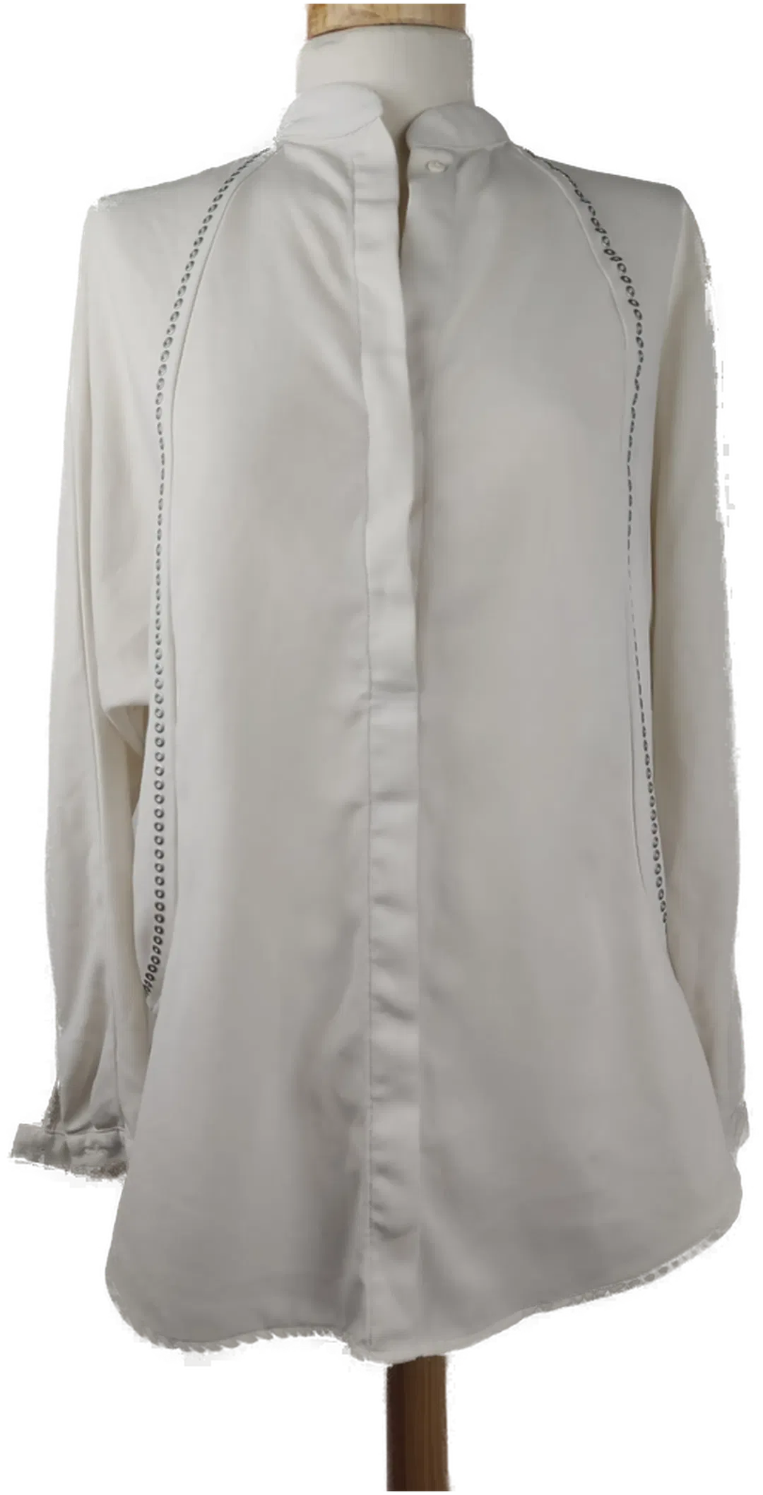 Mango Damenbluse mit Verzierung beige- S/36 - Bild 1