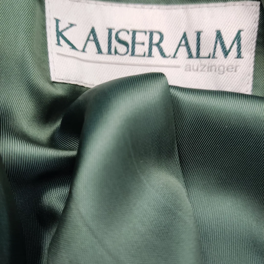 Kaiseralm Herrentrachtensakko grau, grün - XL – Bild 4