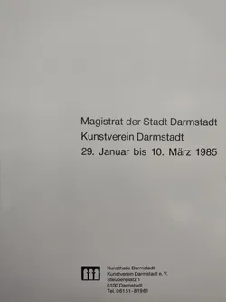 Helmut Lander. Köpfe und Figuren. Plastik und Zeichnung - Kunstverein Darmstadt (29. Januar bis 10. März 1985) - Bild 3