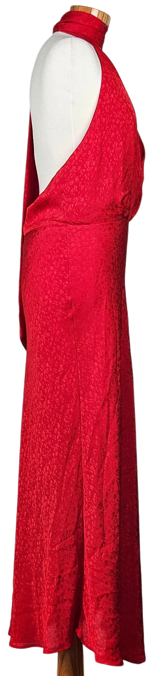 Zara Damen Maxikleid, rot - Gr. L  – Bild 3