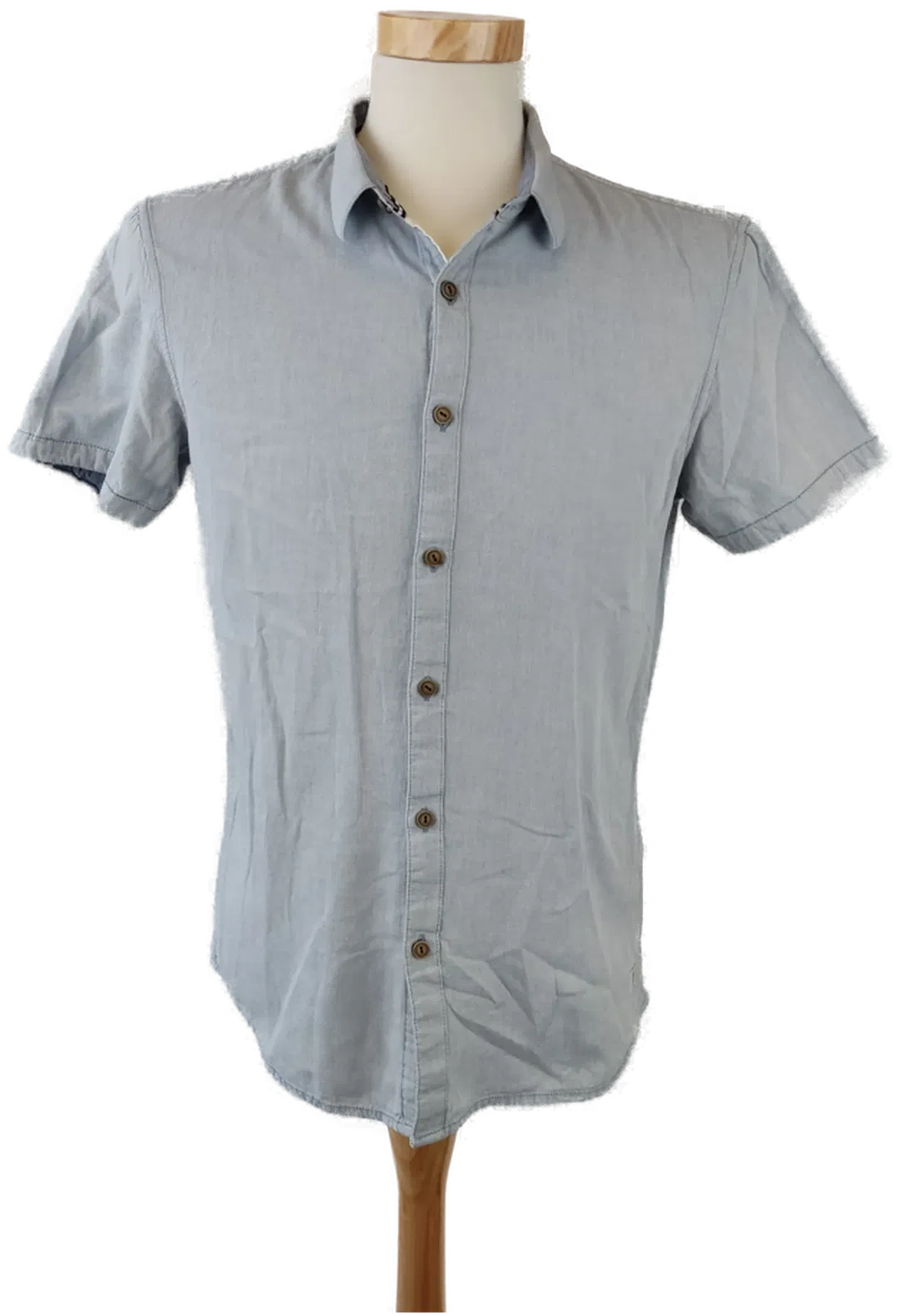 Tom Tailor Denim Herrenhemd, hellblau - Gr. M - Bild 1