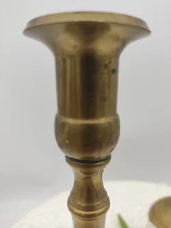 Kerzenständer Messing Gold 2er Set, 23,5 cm | Patina-Schatz - Bild 5